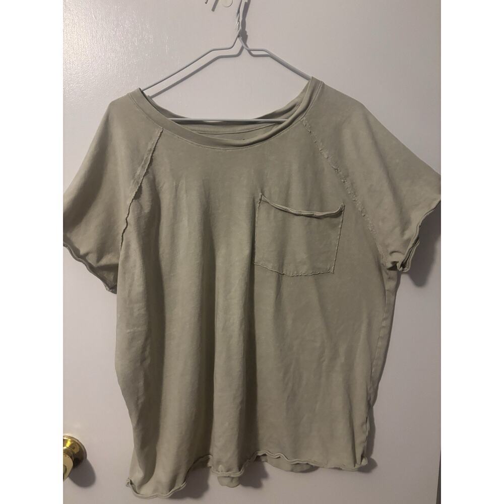 Vintage Canvas Sage Green Short Sleeve Women's Tee